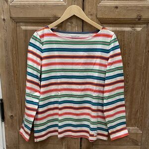 NWOT Talbots Multicolor Striped Top